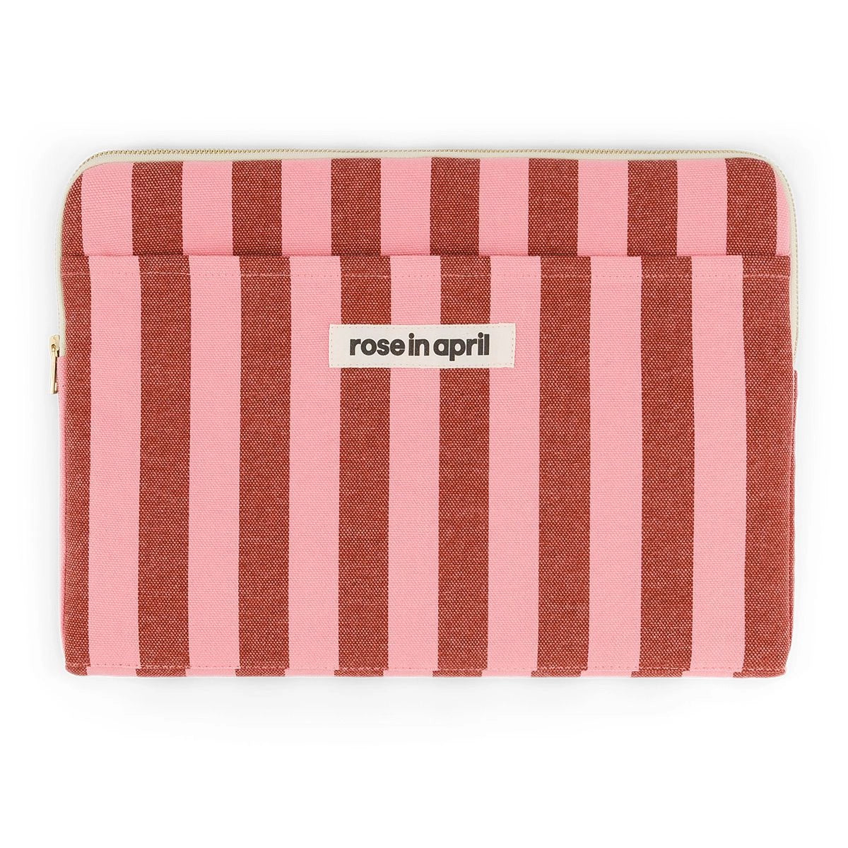 Laptop sleeve 13&14" - Octave Stripes Brick / Pink
