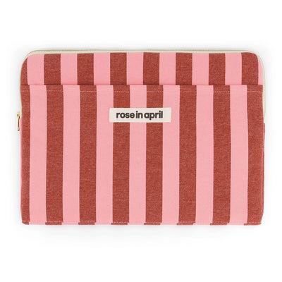 Laptop sleeve 13&14" - Octave Stripes Brick / Pink
