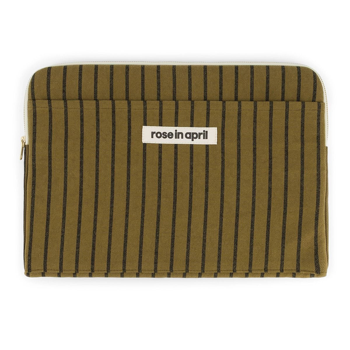 Housse d'ordinateur 13&14" - Octave Rayures Tennis Olive
