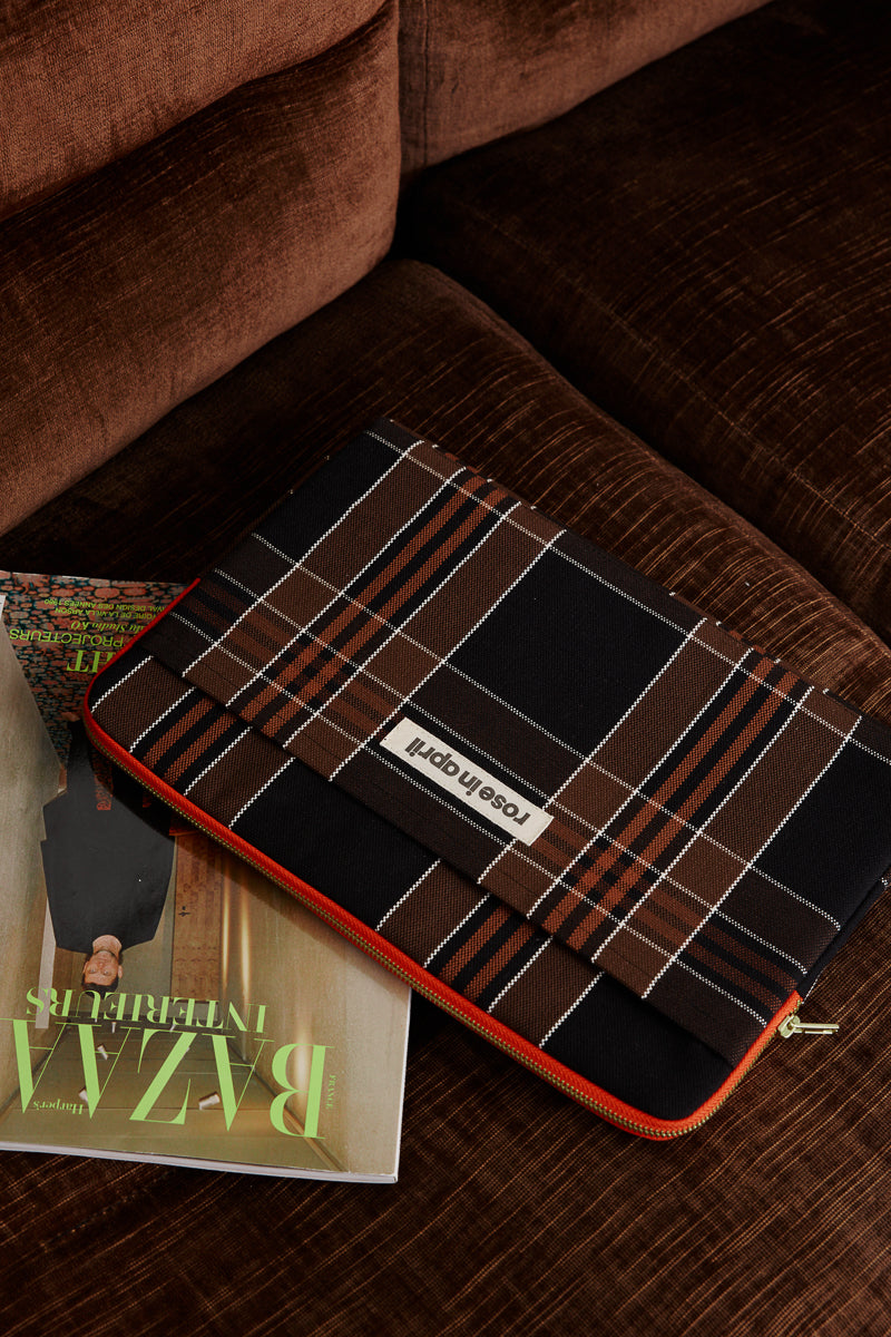 Housse d'ordinateur 13&14" - Octave Black tartan