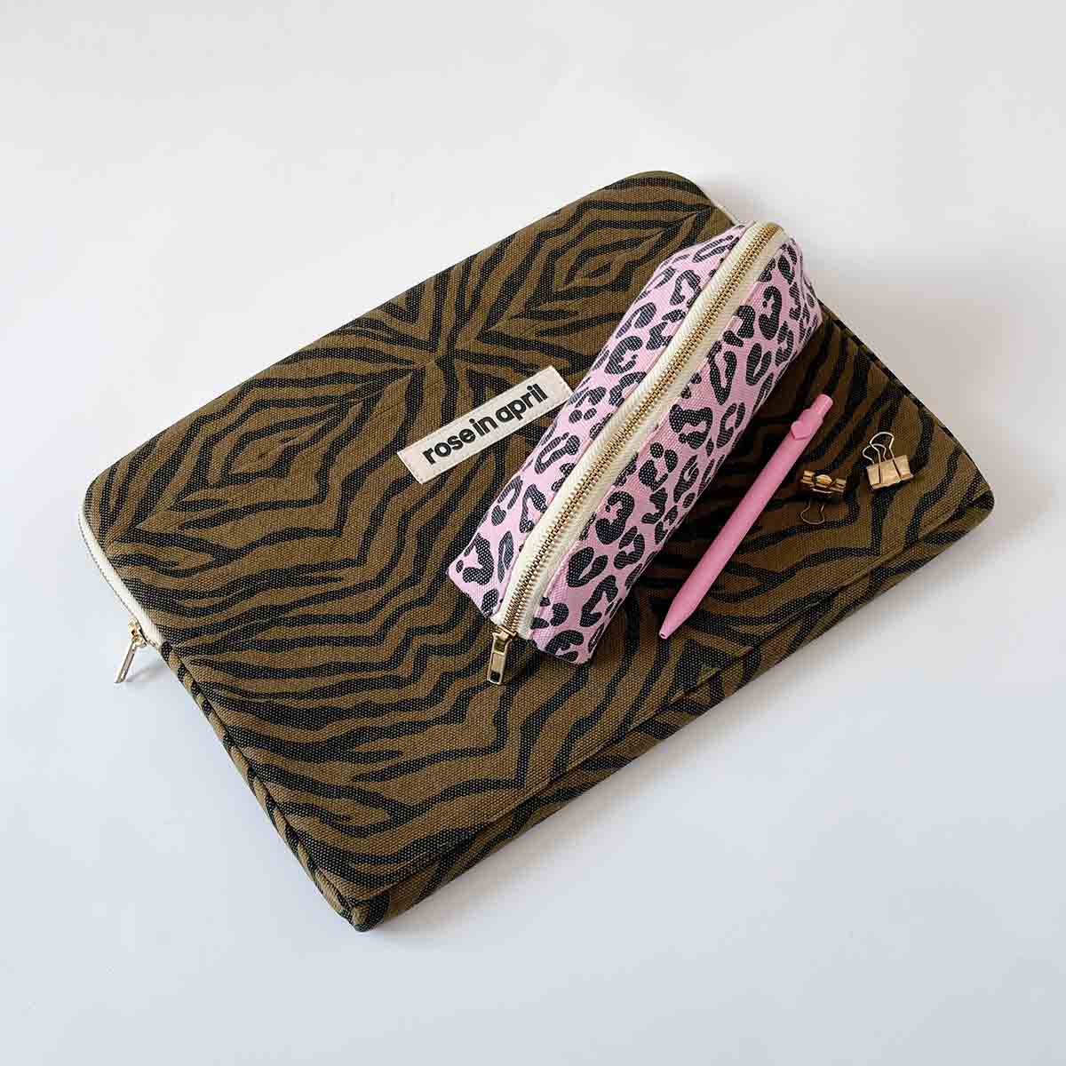 Laptop sleeve 13&14" - Octave Zebrou Olive