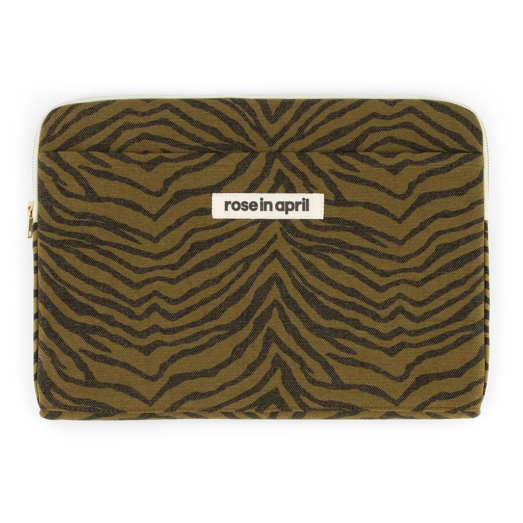 Housse d'ordinateur 13&14" - Octave Zebrou Olive