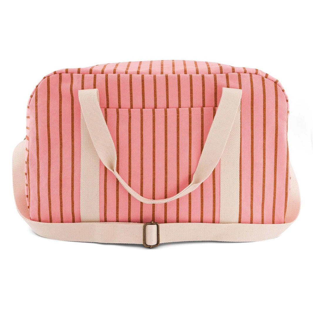 Sac à langer - Raphael Rayures Tennis Pecan / Strawberry