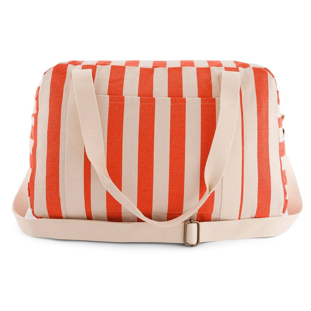 Sac à langer - Raphael Rayures Greige / Tomato