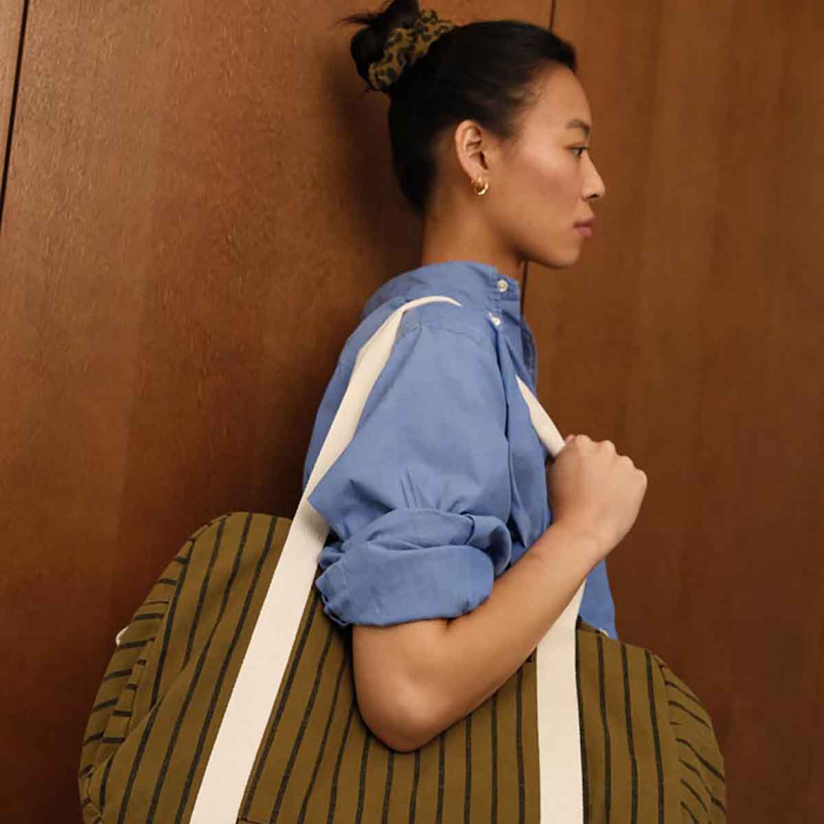 Diaper bag - Raphael Tennis stripes Olive