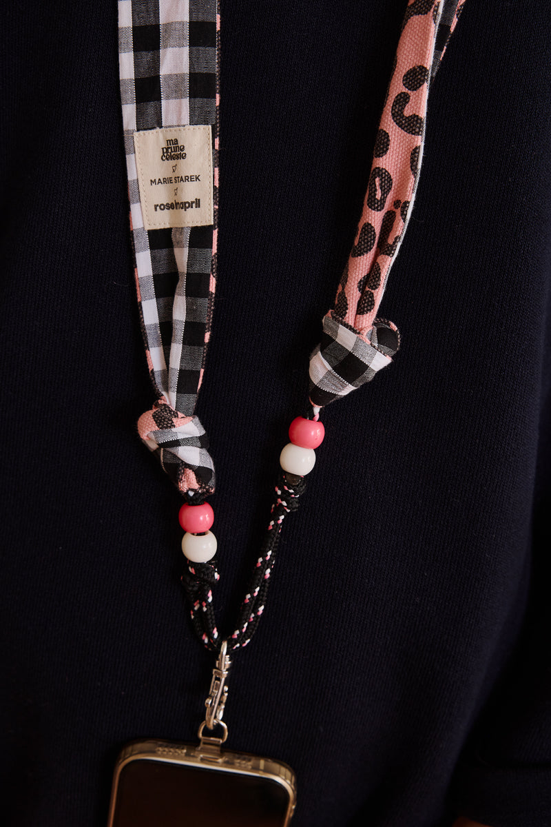 Phone holder - Graou / Vichy - Rose in April x Marie Starek x Ma prune céleste