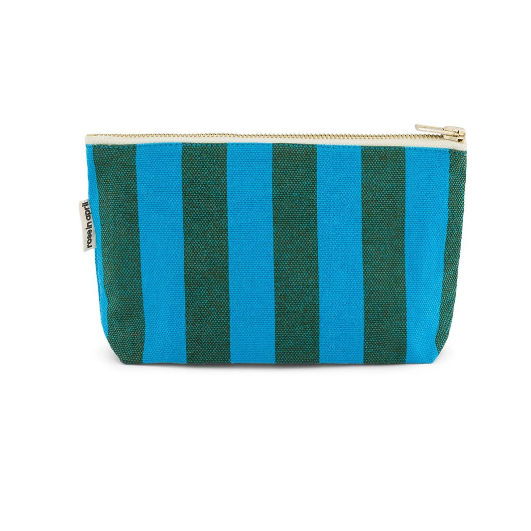 Trousse - Sofia Rayures Turquoise / Olive