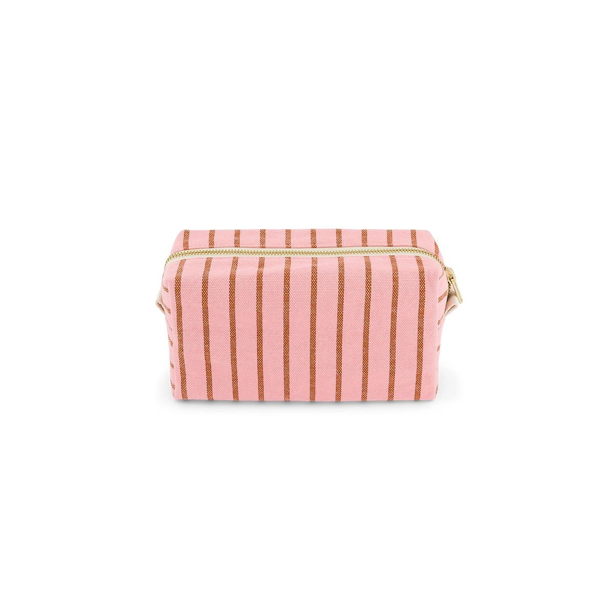 Wash bag - Desi Tennis Stripes Pecan / Strawberry