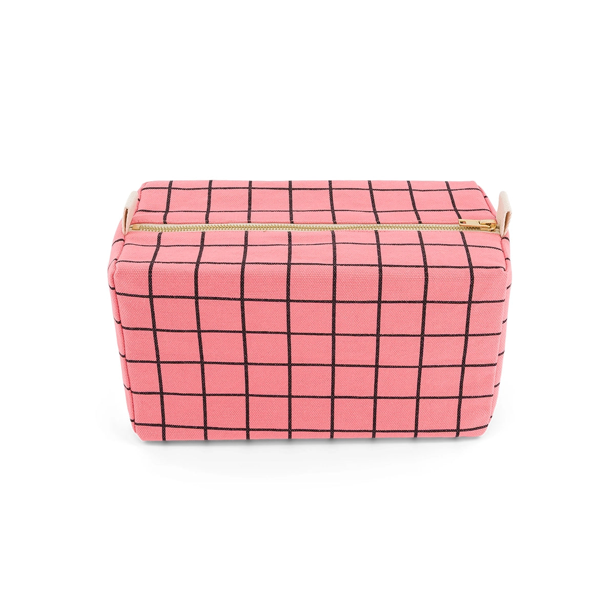 Wash bag - Vic School Check Funky pink