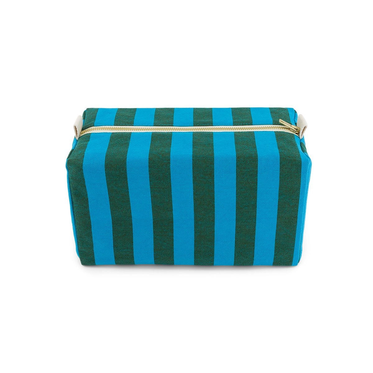 Trousse de toilette - Vic Rayures Turquoise / Olive
