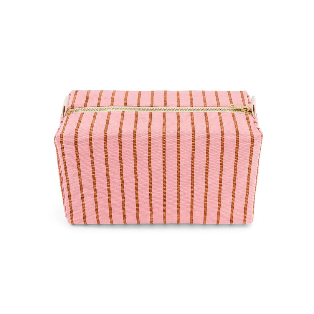 Trousse de toilette - Vic Rayures Tennis Pecan / Strawberry