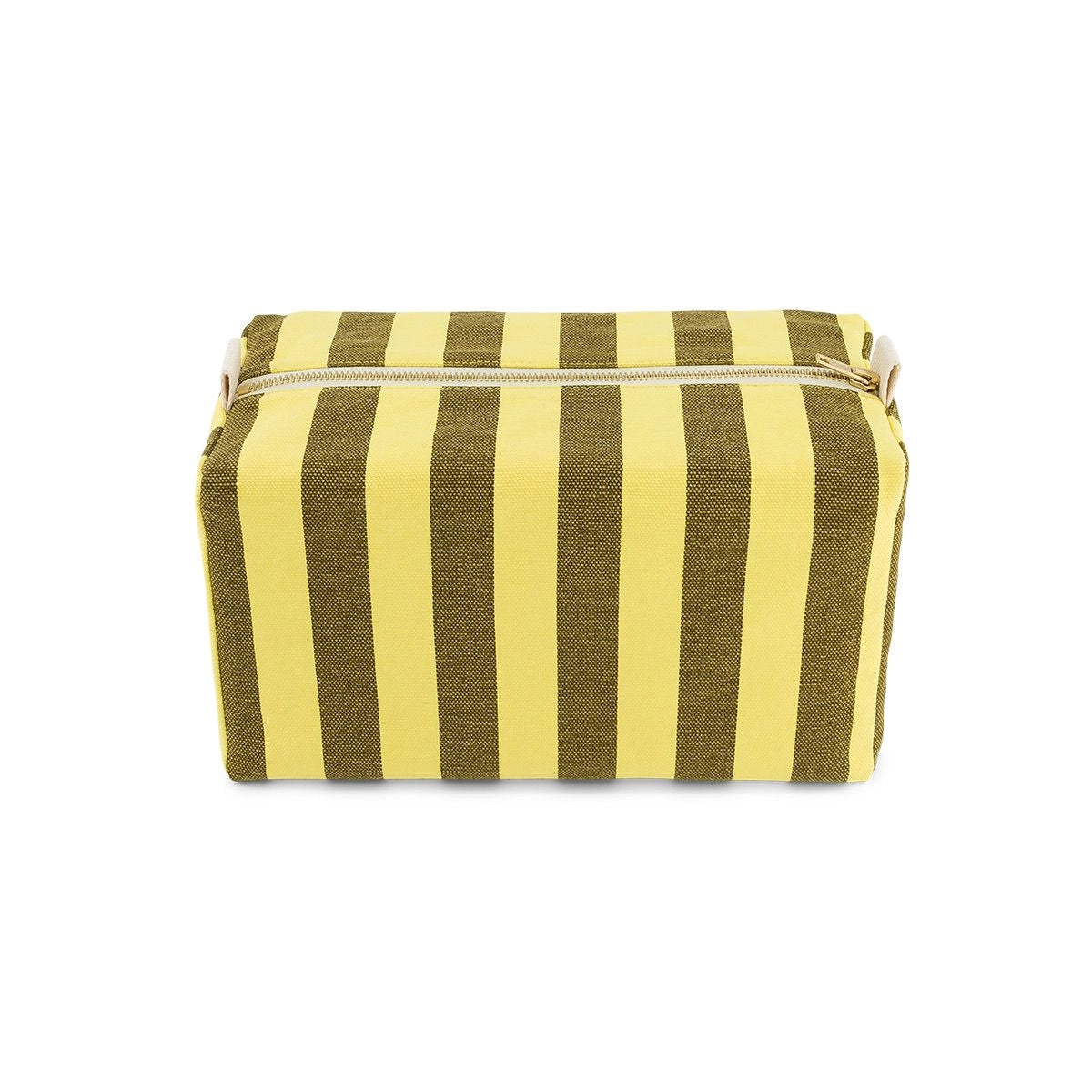Wash bag - Vic Stripes Olive / Lemon