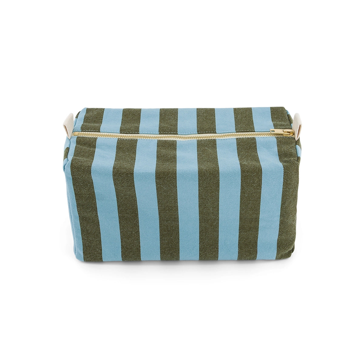 Trousse de toilette - Vic Rayures Olive / Bleu