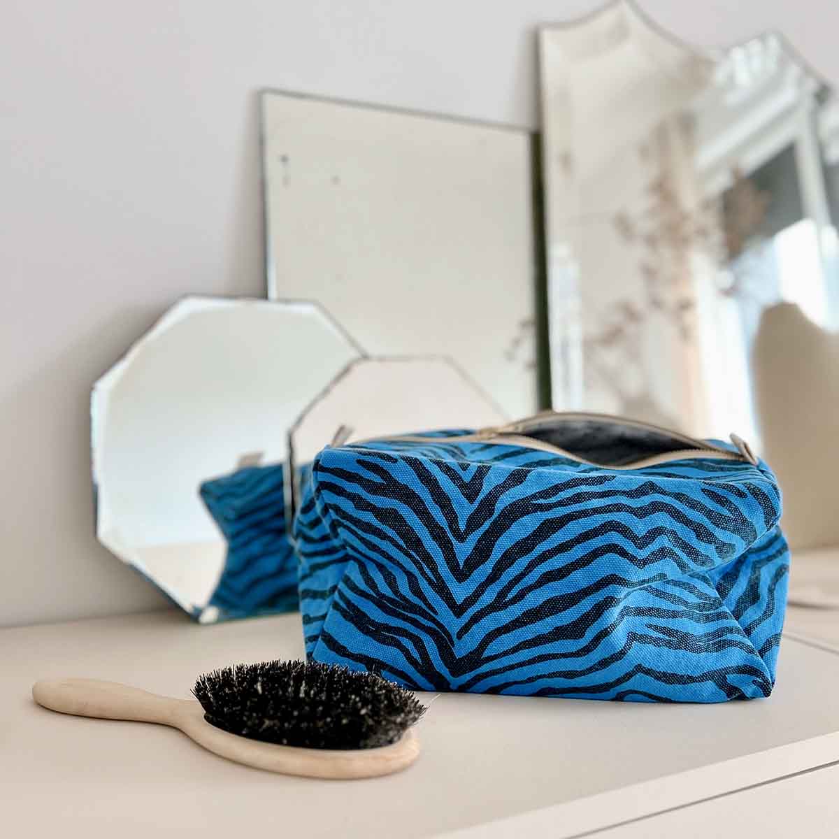 Trousse de toilette - Vic Zebrou Greek blue