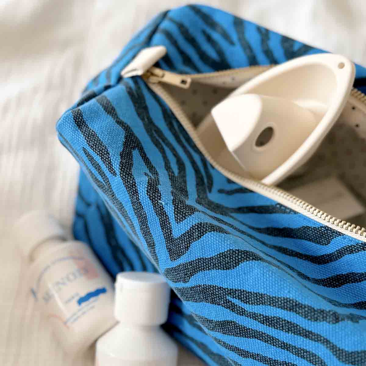 Trousse de toilette - Vic Zebrou Greek blue