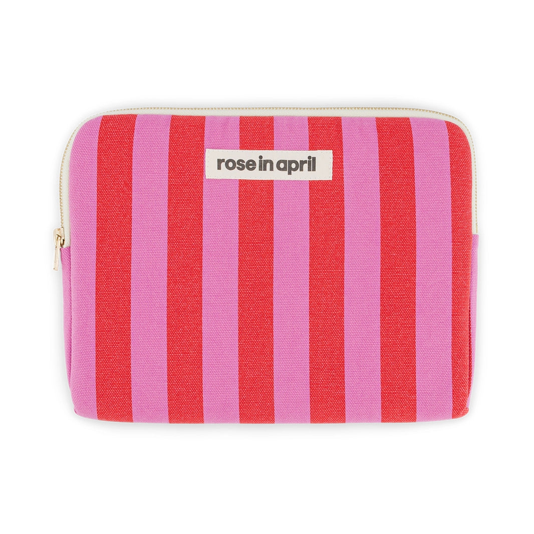 iPad sleeve - Anouk Orchid / Red Stripes