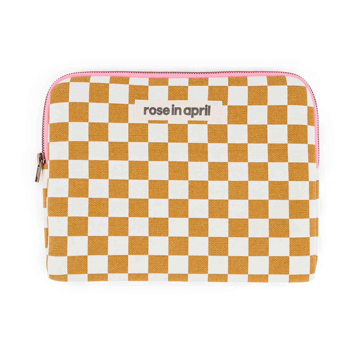 iPad sleeve - Anouk Caramel Checkerboard