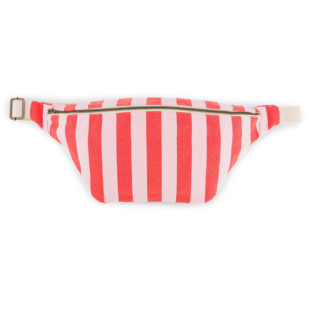 Sac banane - Rayures Candy pink / Rouge