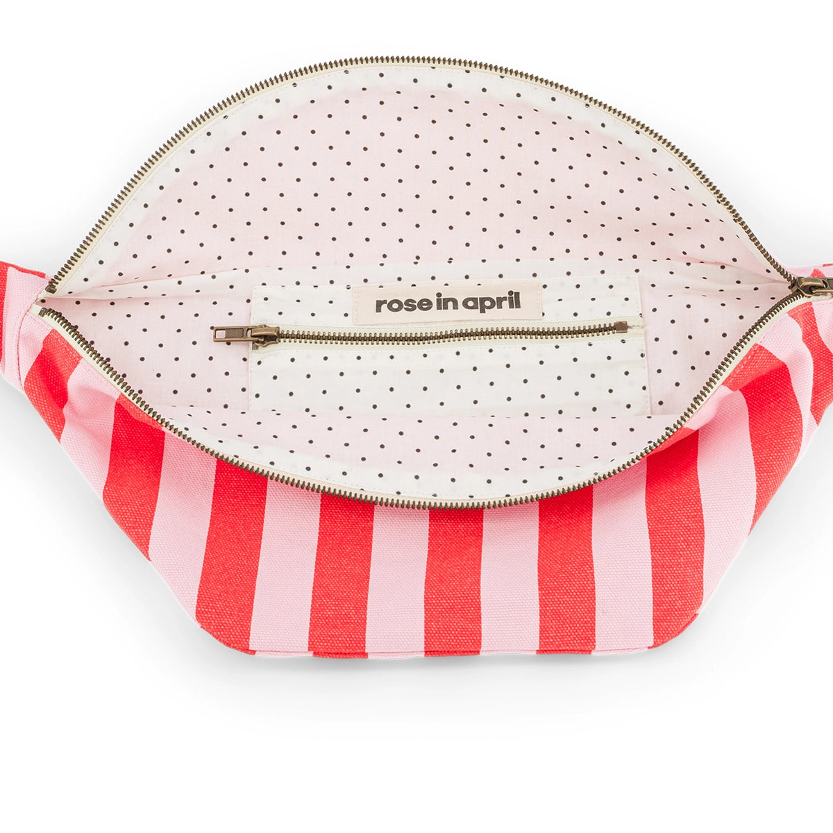 Sac banane - Rayures Candy pink / Rouge