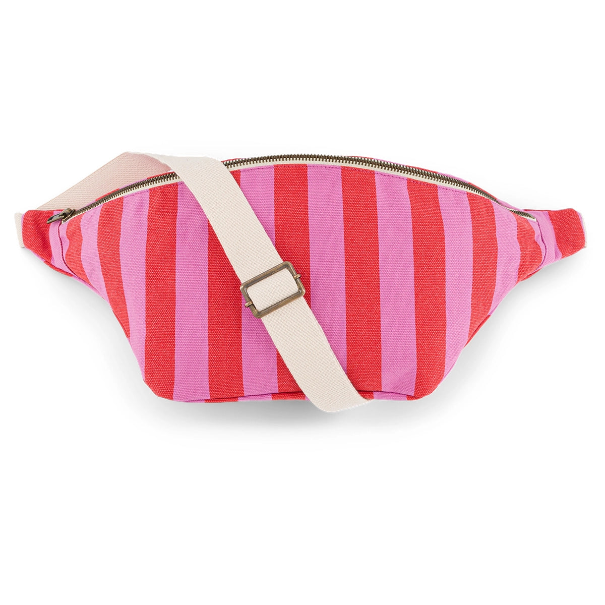 Bum bag - Orchid / Red Stripes