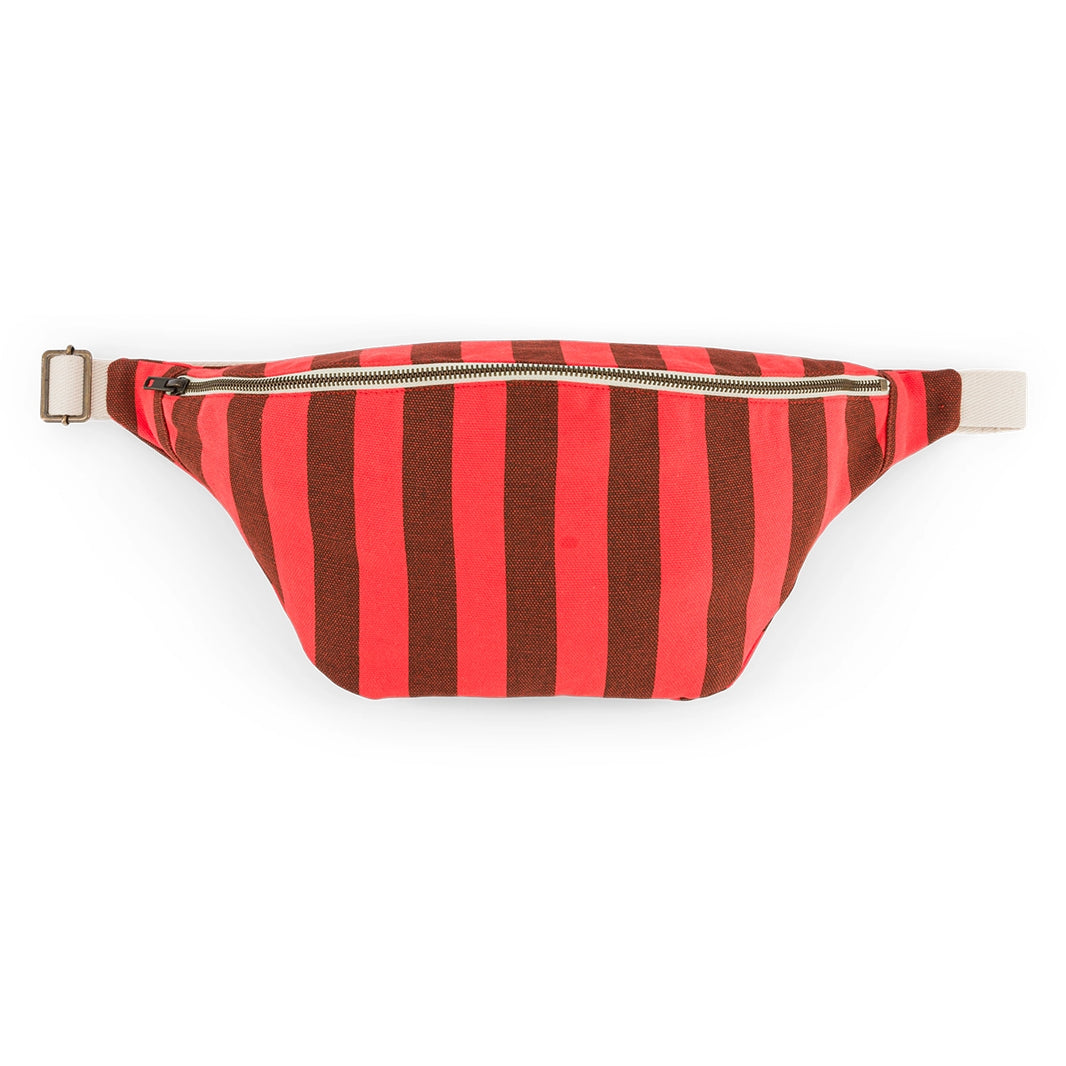 Bum bag - Brown / Red Stripes