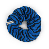 Scrunchie - Zebra Greek blue