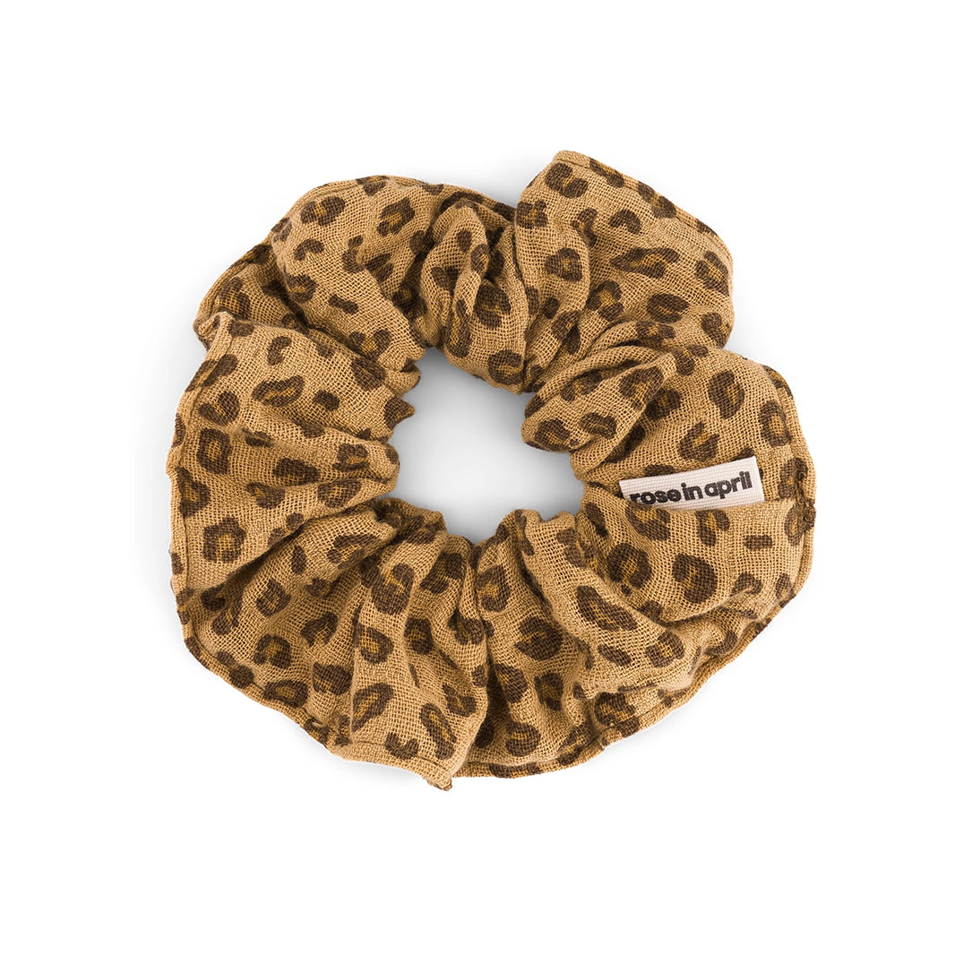 Scrunchie - Mini Leopard Coffee