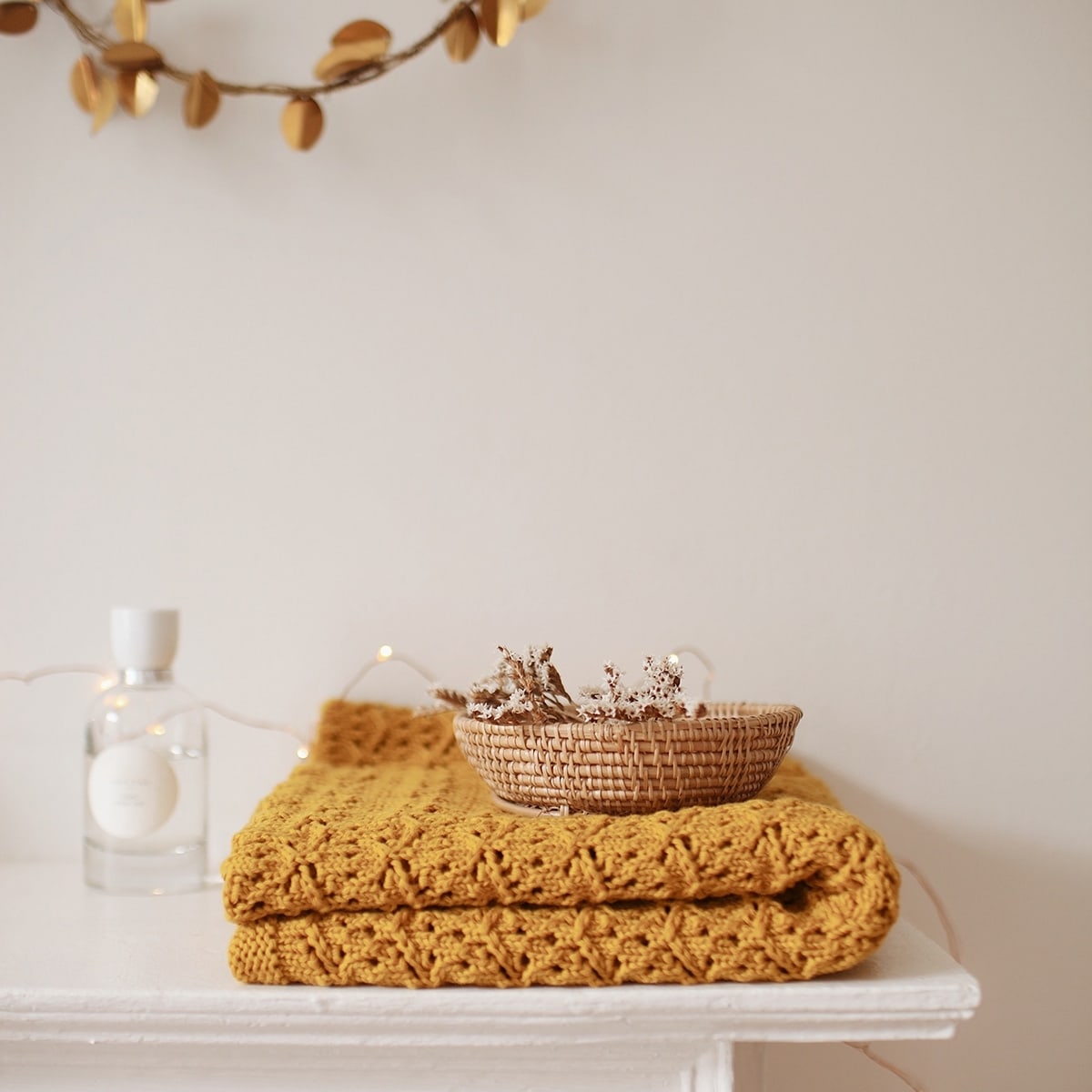 Ceylon Yellow Lace Blanket