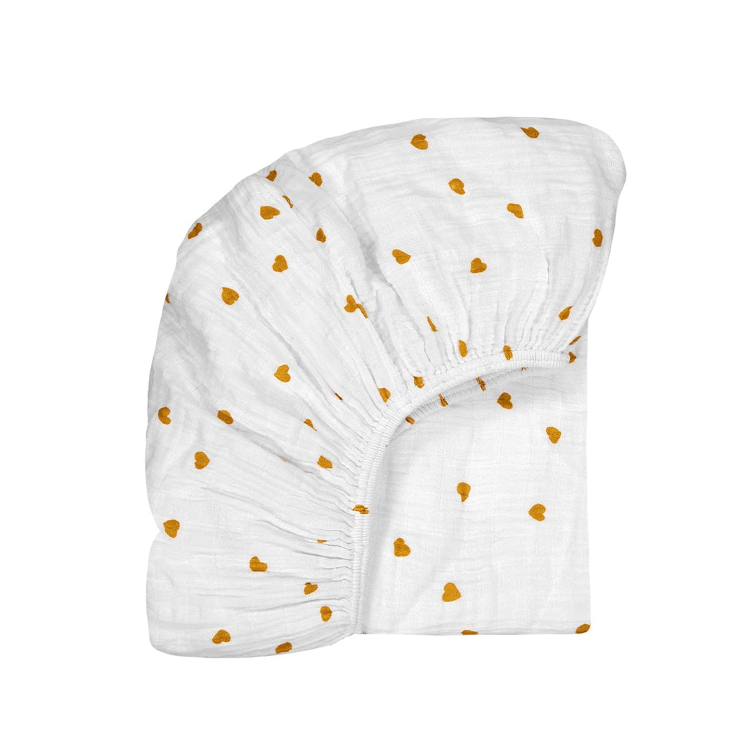 Fitted sheet - Olivia Coeur Mustard