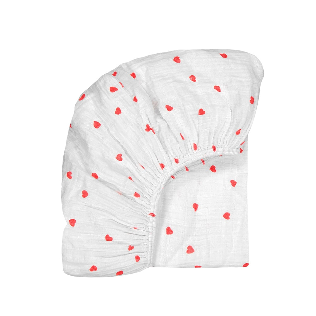 Fitted sheet - Olivia Coeur Rouge