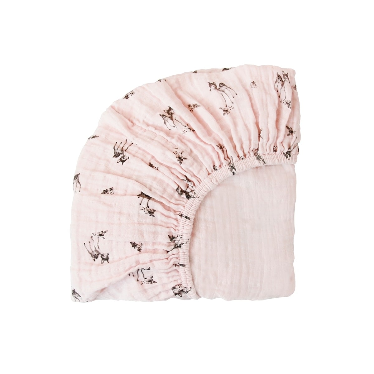 Fitted sheet - Olivia Fawn Light Pink