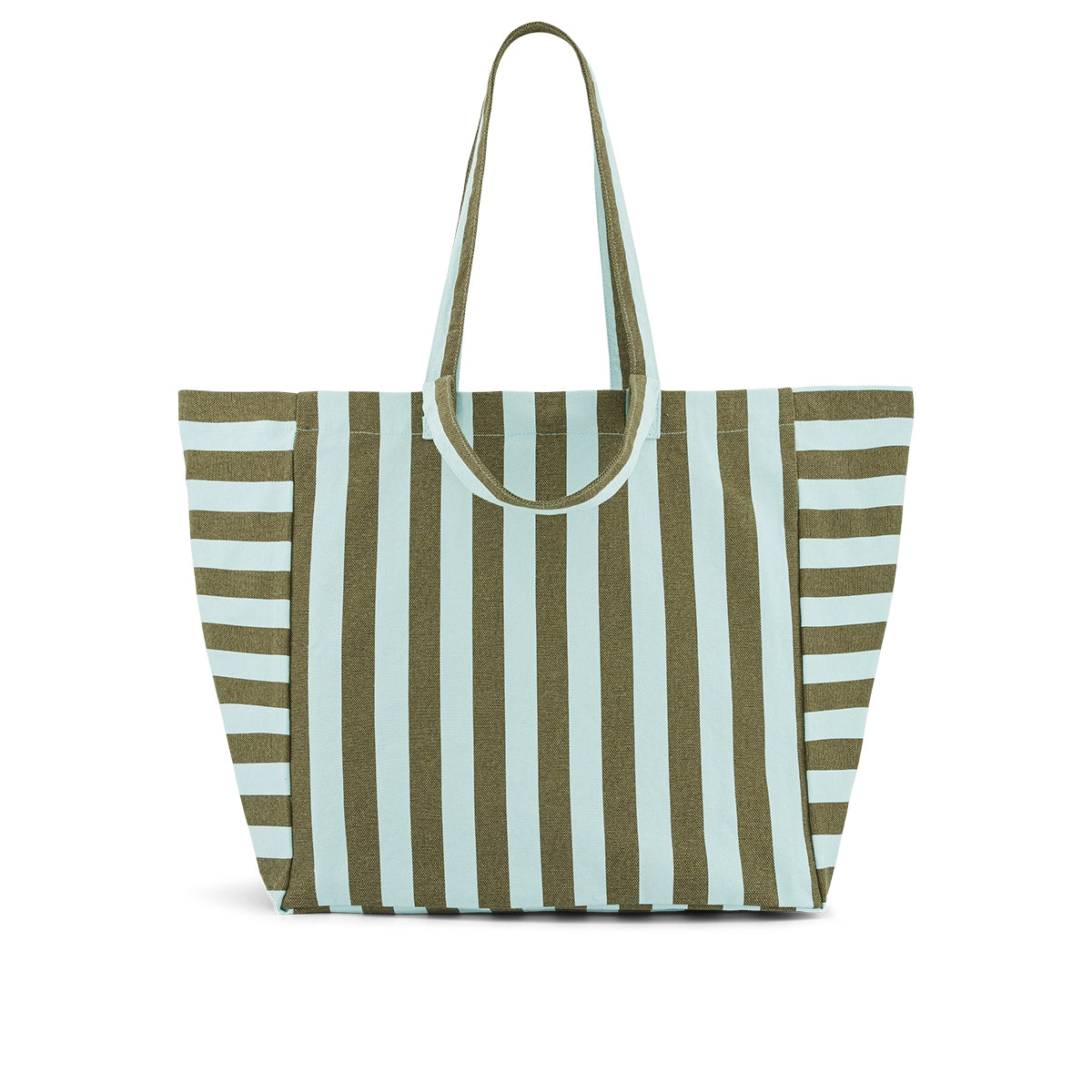 Tote bag - Elisa Aqua / Olive Stripes