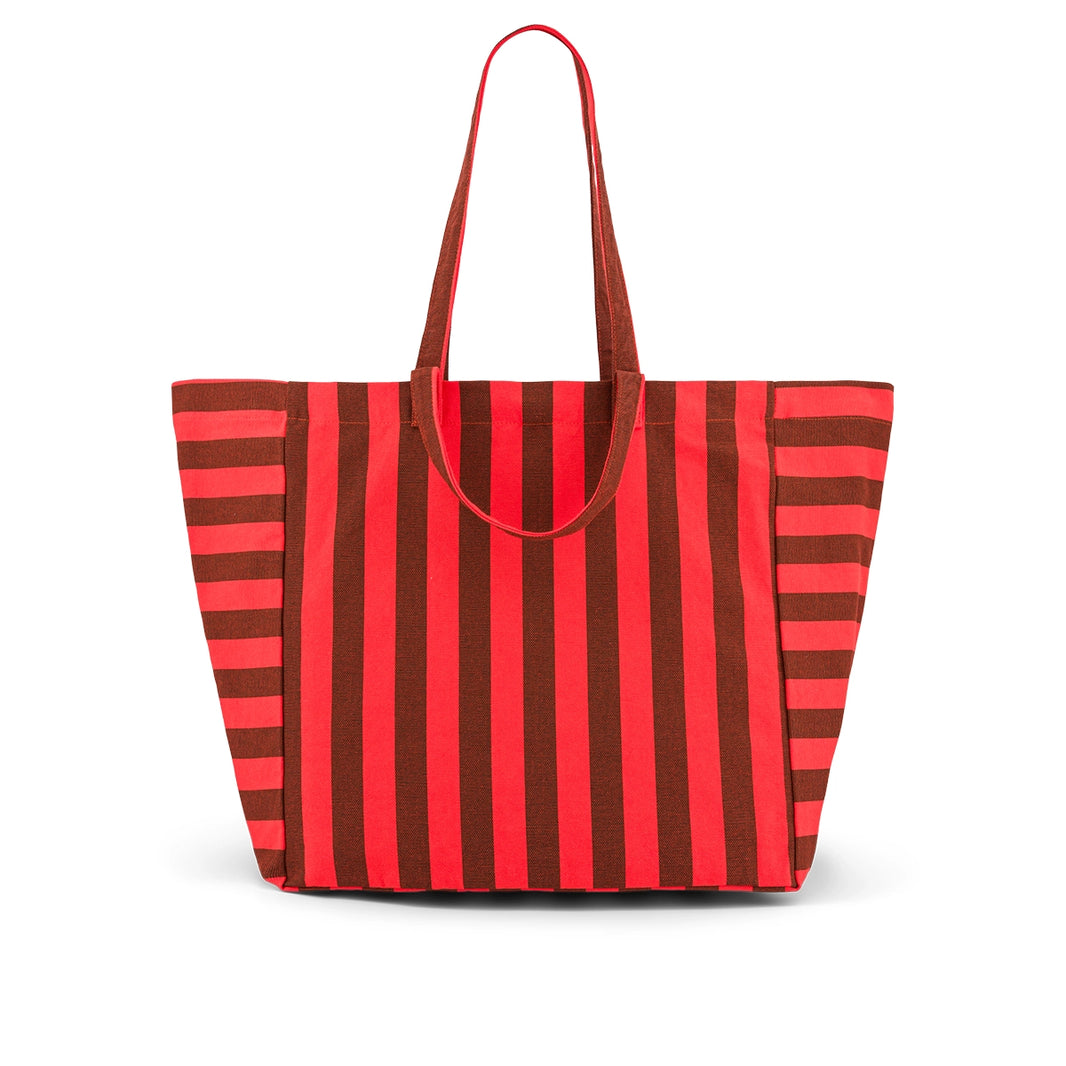 Tote bag - Elisa Brown / Red Stripes