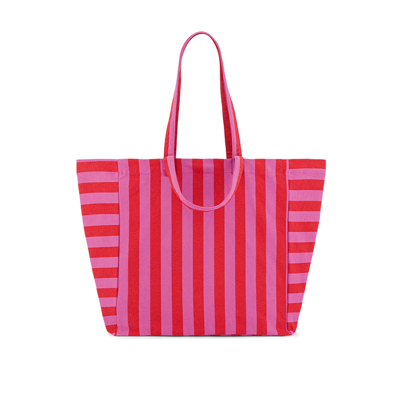 Tote bag - Elisa Orchid / Red Stripes