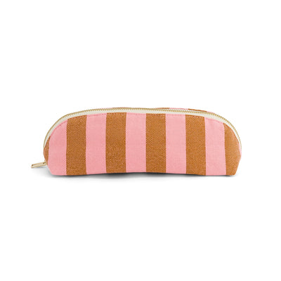 Pencil case - Gaston Strawberry / Caramel Stripes 