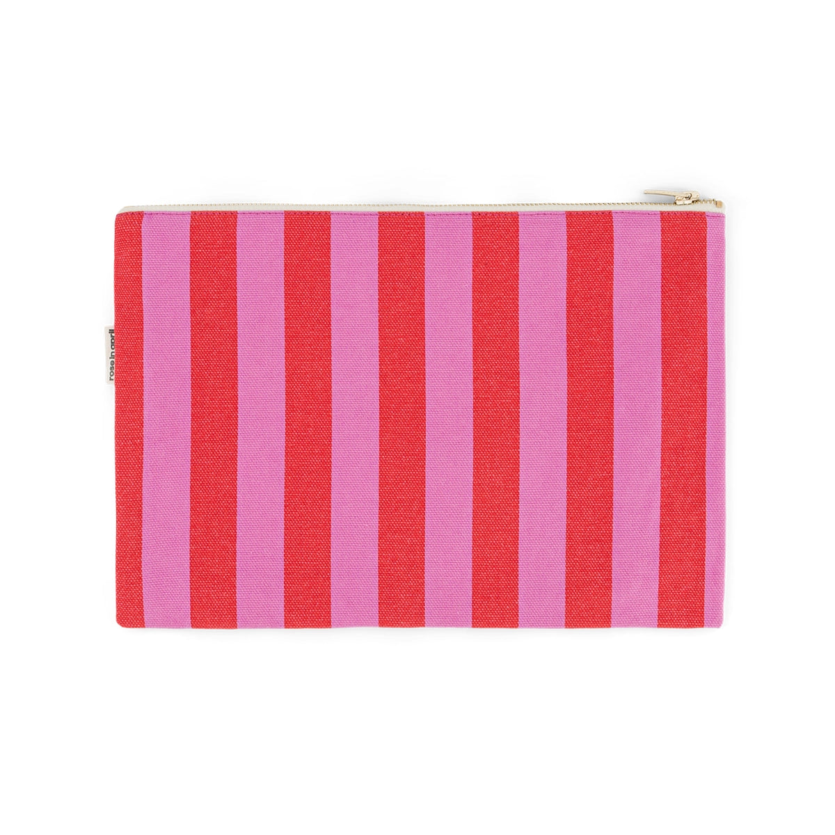 Pouch - Lili Orchid / Red Stripes