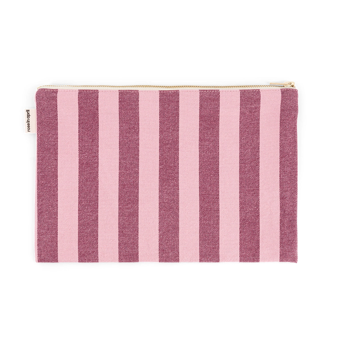 Pouch - Lili Burgundy / Bubble pink Stripes