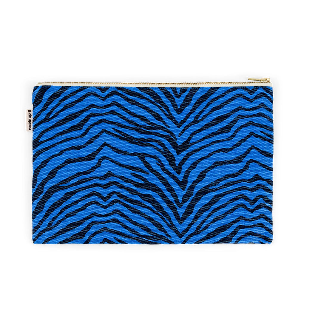 Pouch - Lili Zebrou Greek blue