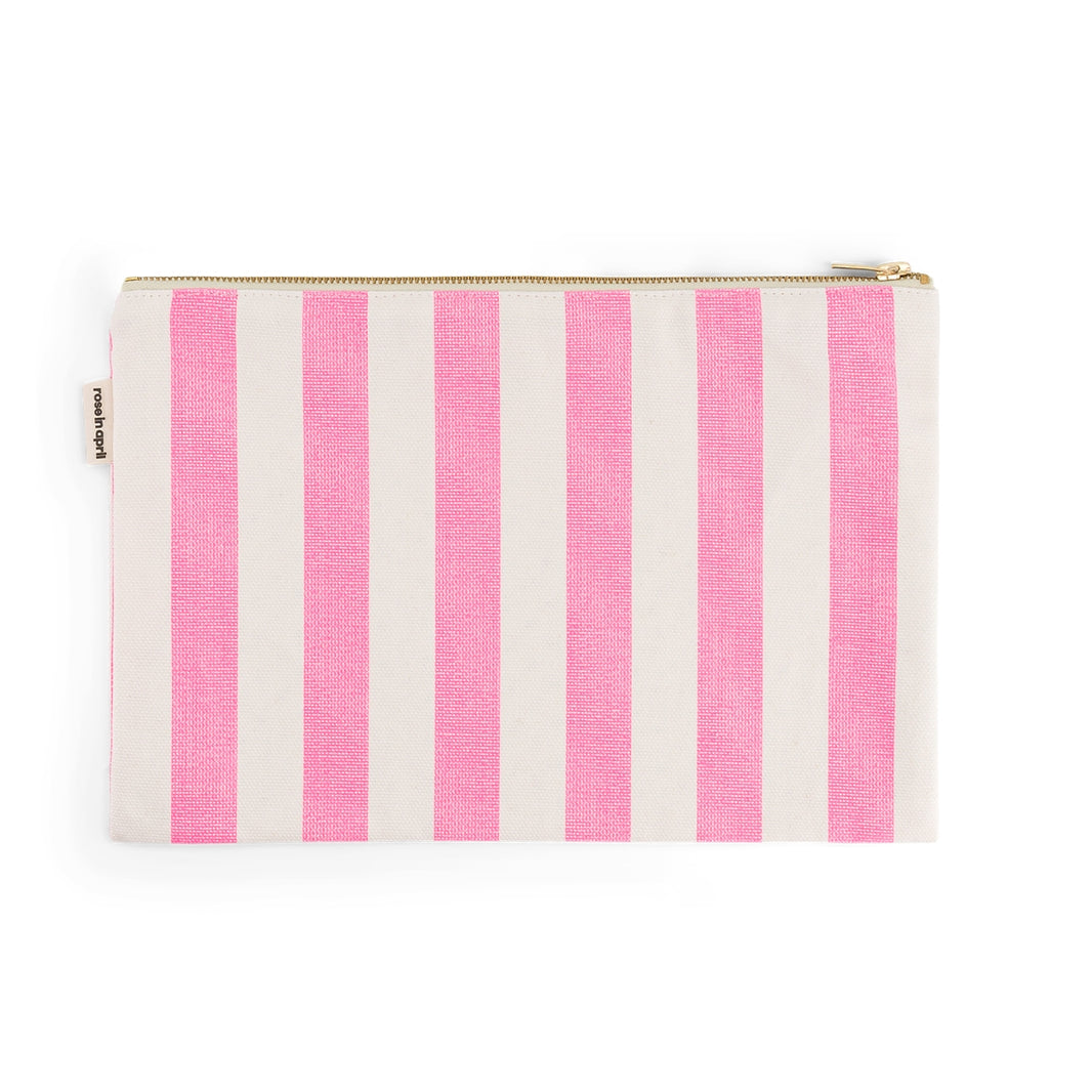 Pouch - Lili  Neon pink Stripes