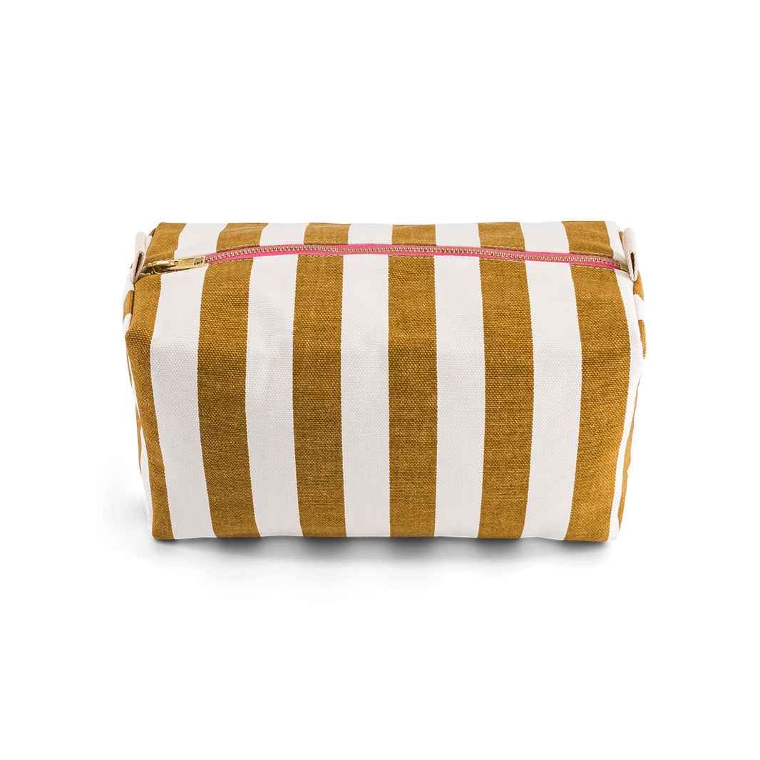 Wash bag - Vic Stripes Caramel