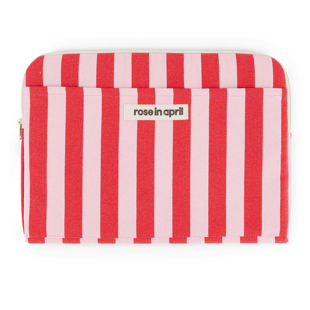 Laptop sleeve 13&14" - Octave Stripes Candy pink / Red