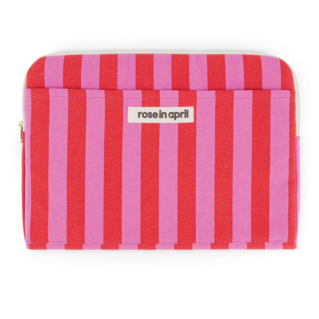 Laptop sleeve 13&14" - Octave Stripes Orchid / Red