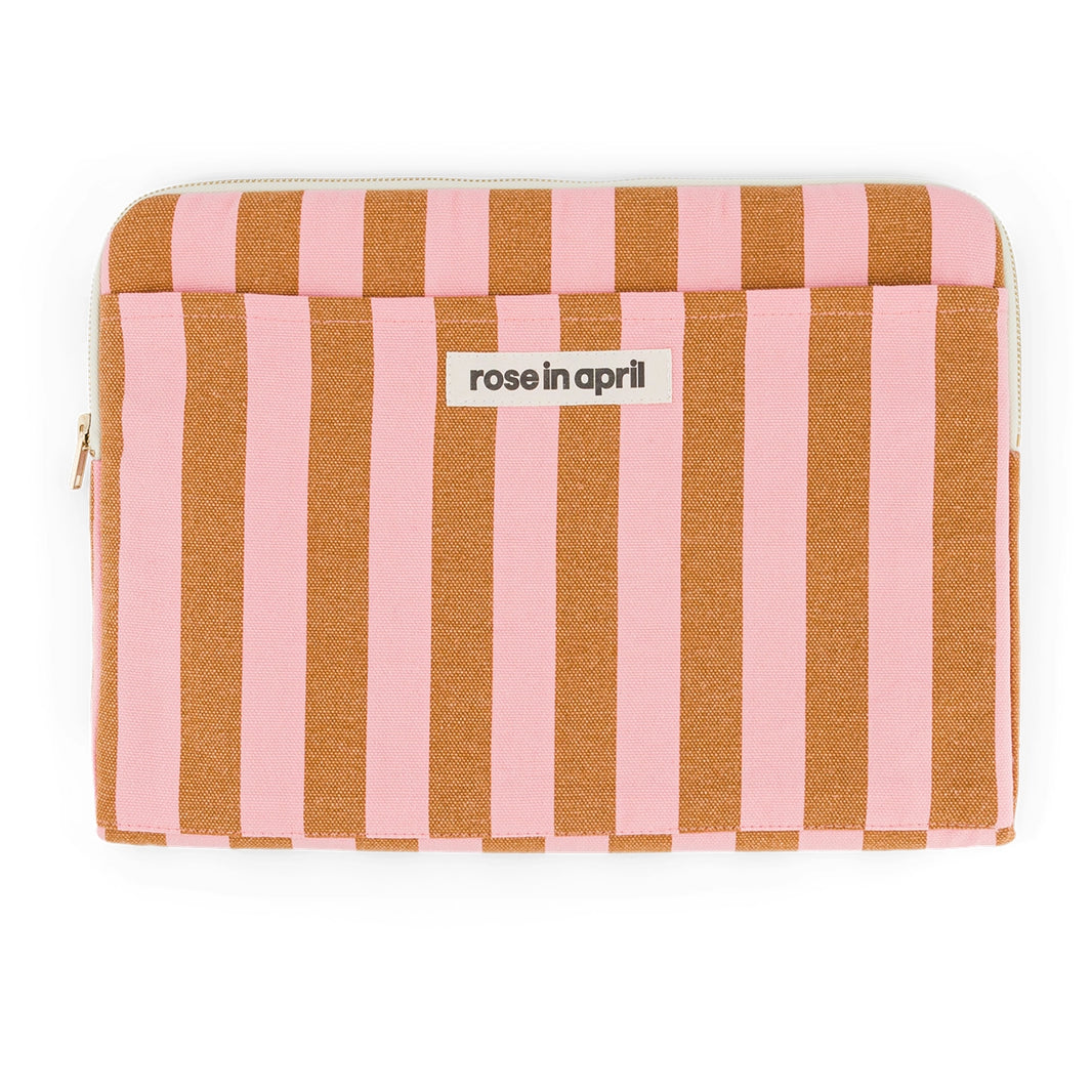 Laptop sleeve 13&14" - Octave Stripes Caramel / Strawberry