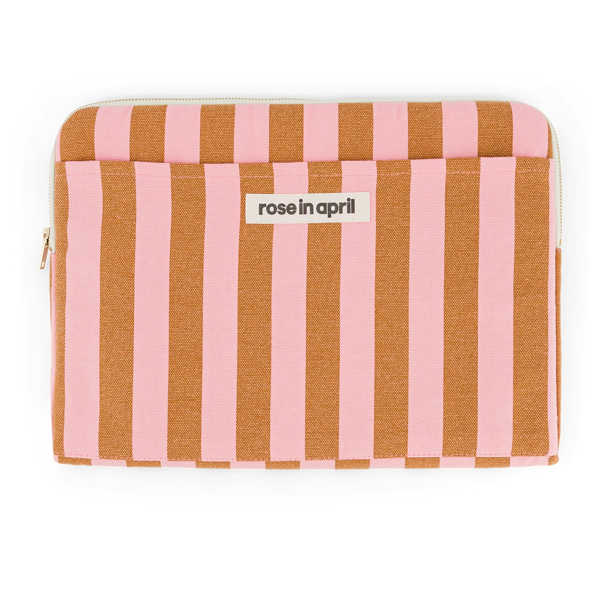 Laptop sleeve 13&14" - Octave Stripes Caramel / Strawberry