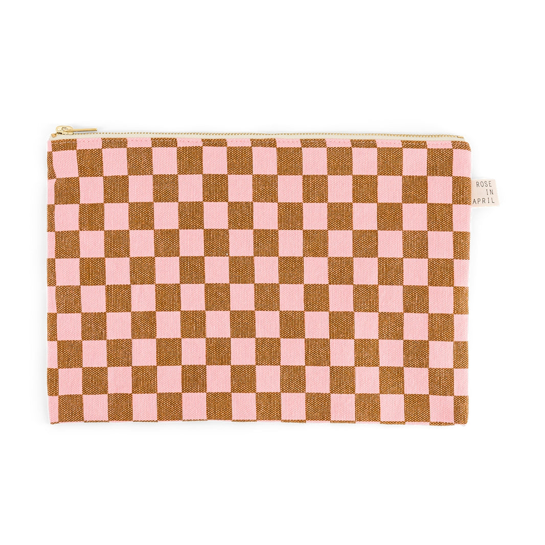 Clutch - Lili  Strawberry Checkerboard