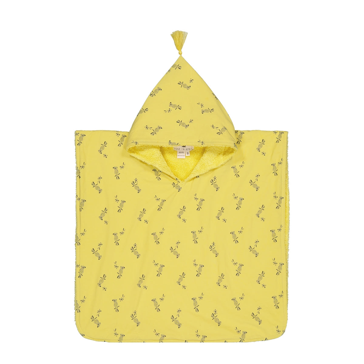 Bath poncho - Pepito Yellow Parrot