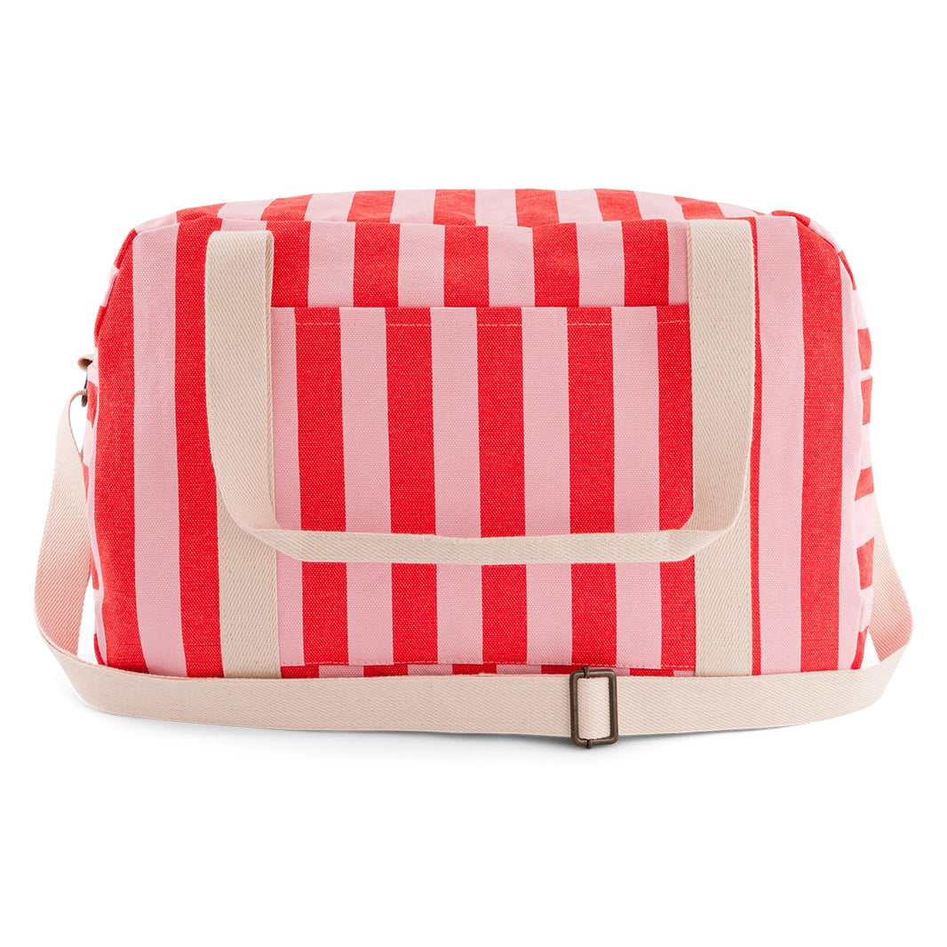 Sac à langer - Raphael Rayures Candy pink / Rouge