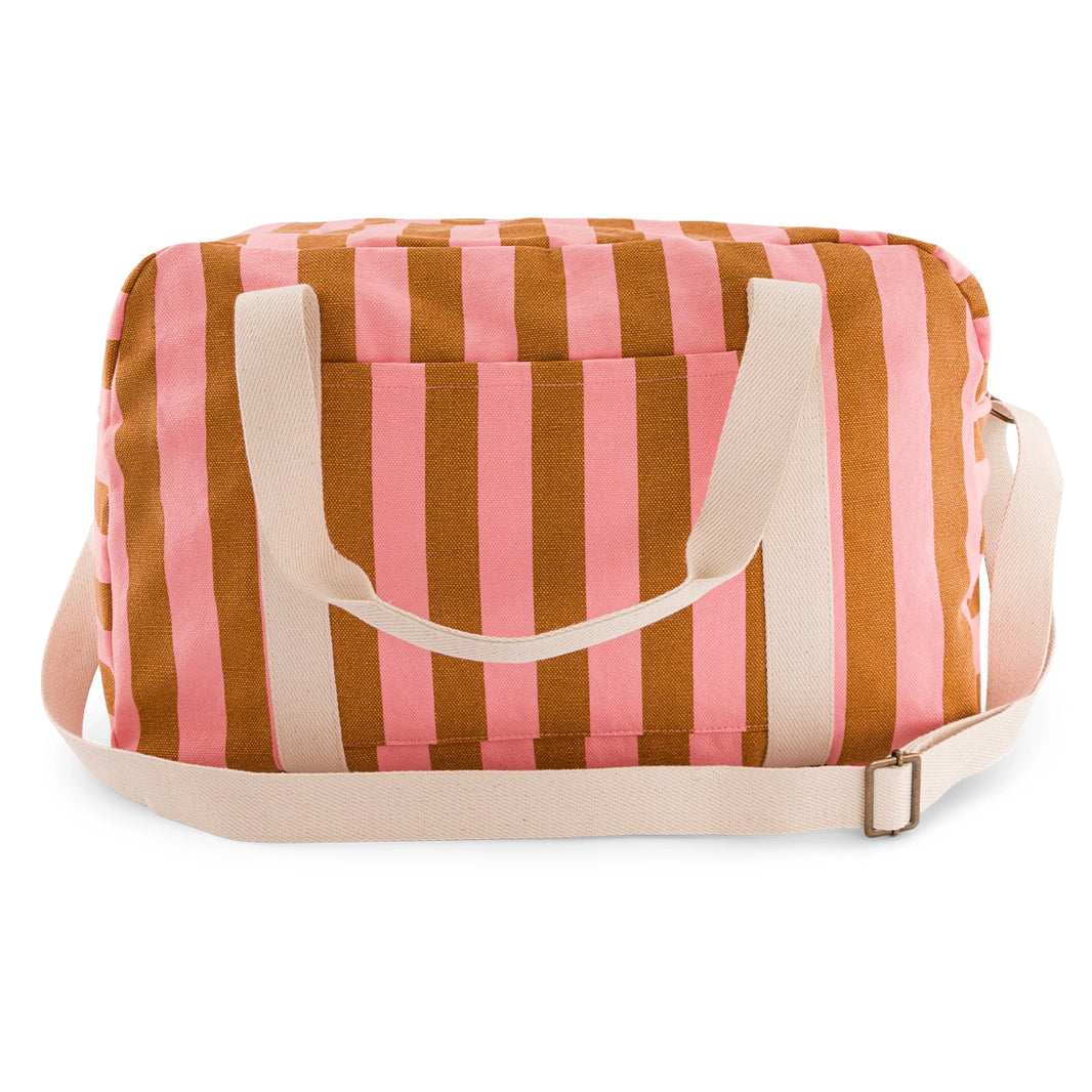 Diaper bag - Raphael Caramel / Strawberry Stripes