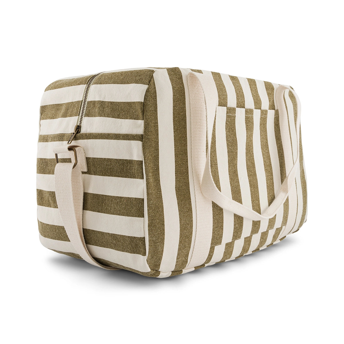 Diaper bag - Raphael Olive / Greige Stripes