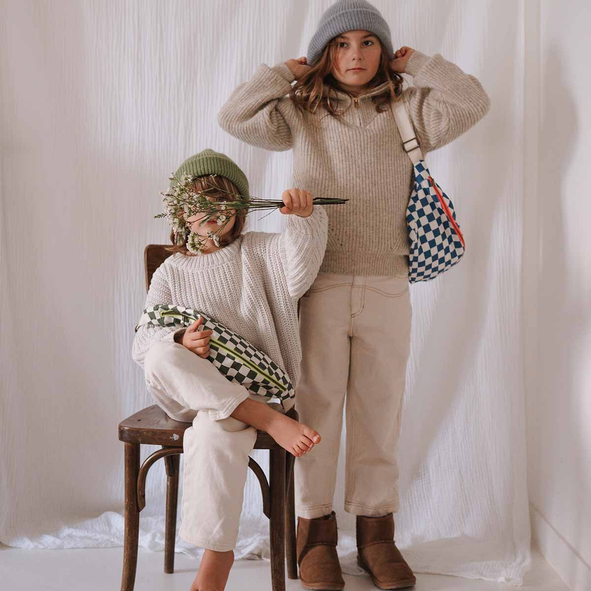 Bum bag - Blue Checkerboard